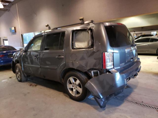 5FNYF4H59AB020744 - 2010 HONDA PILOT EXL GRAY photo 2