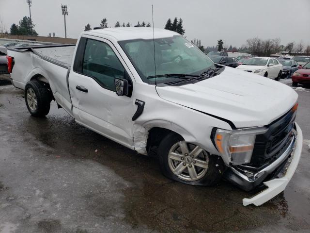 1FTMF1C56MKD70053 - 2021 FORD F150 WHITE photo 4