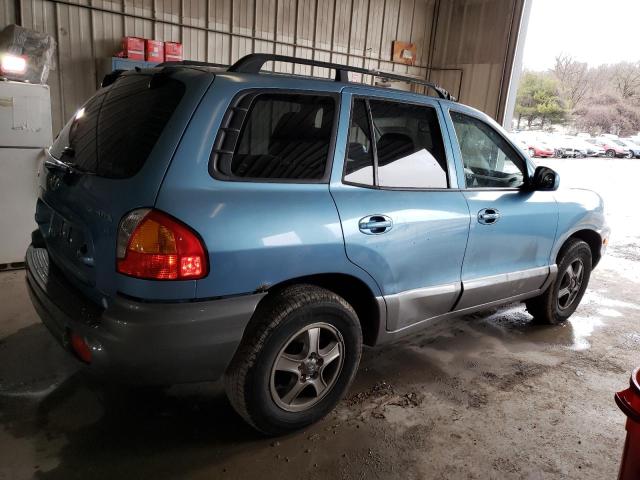 KM8SC73D14U668391 - 2004 HYUNDAI SANTA FE GLS BLUE photo 3