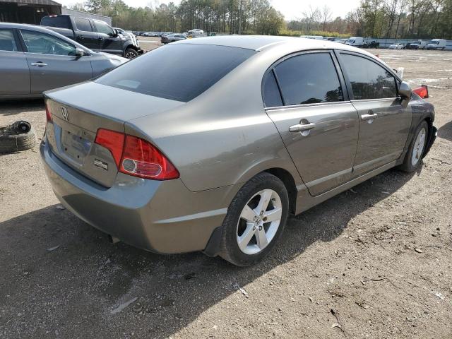 2HGFA16558H344044 - 2008 HONDA CIVIC LX GRAY photo 3