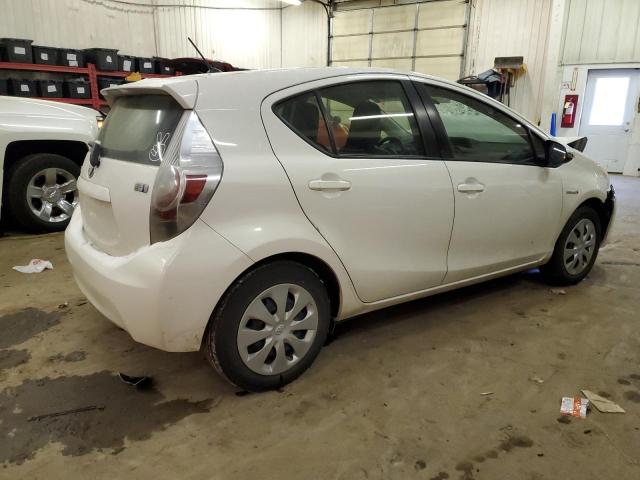 JTDKDTB34D1557645 - 2013 TOYOTA PRIUS C WHITE photo 3