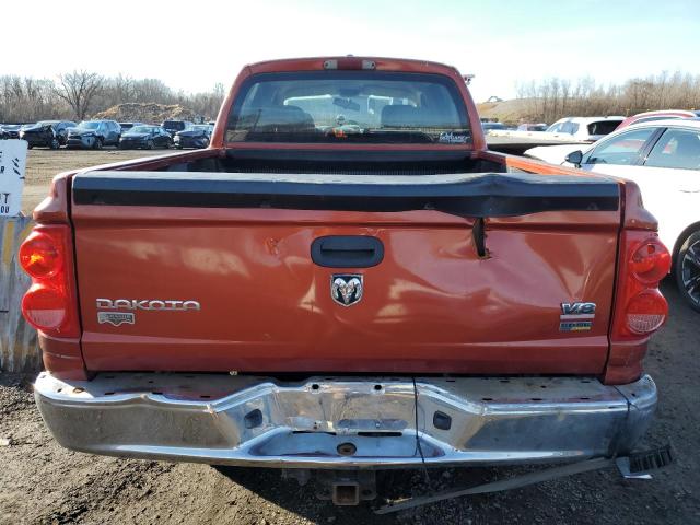 1D7HW58N88S634743 - 2008 DODGE DAKOTA QUAD LARAMIE ORANGE photo 6