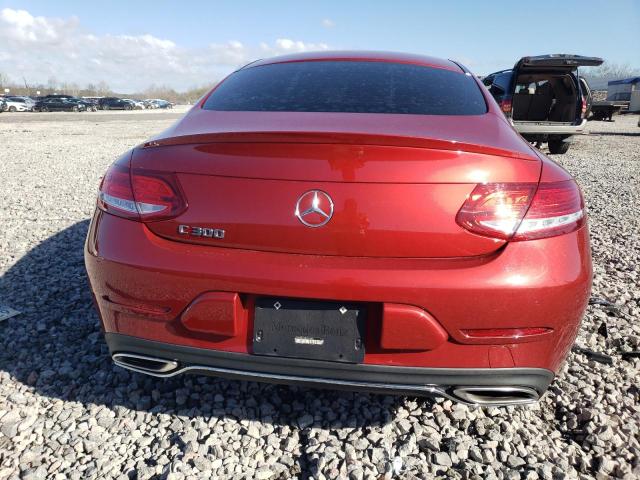 WDDWJ4JB1HF394606 - 2017 MERCEDES-BENZ C 300 RED photo 6