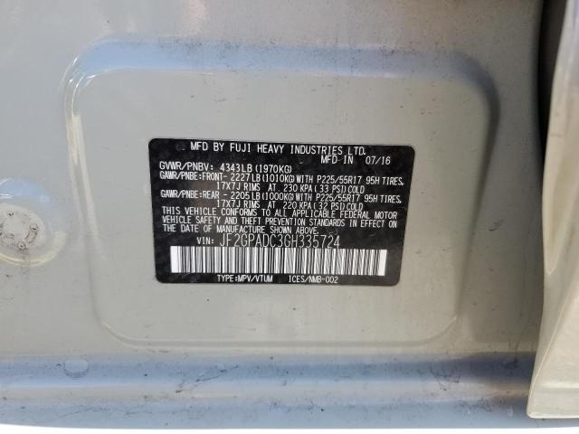 JF2GPADC3GH335724 - 2016 SUBARU CROSSTREK PREMIUM 棕色 照片 13