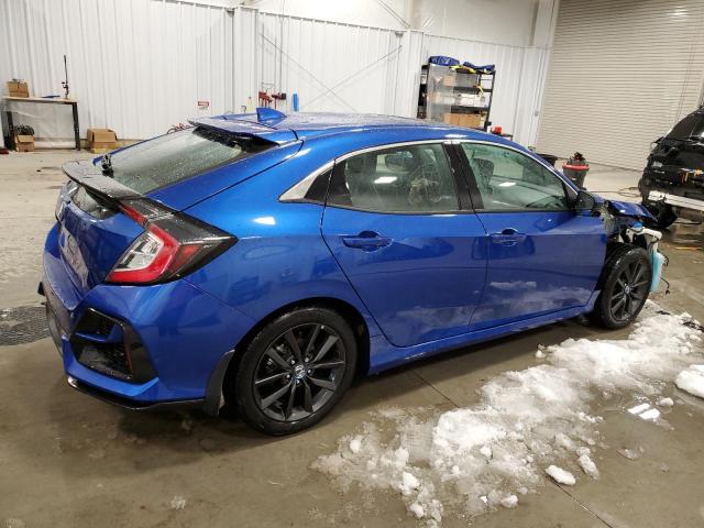 SHHFK7H8XLU403477 - 2020 HONDA CIVIC EXL BLUE photo 3