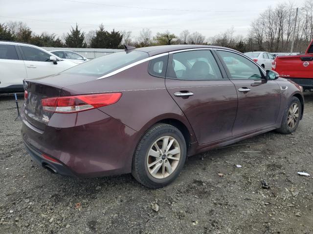 5XXGT4L38GG115764 - 2016 KIA OPTIMA LX BURGUNDY photo 3