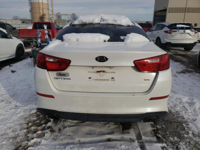 KNAGM4A71F5598145 - 2015 KIA OPTIMA LX WHITE photo 6