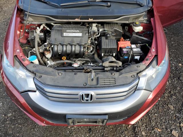 JHMZE2H72AS030613 - 2010 HONDA INSIGHT EX MAROON photo 11