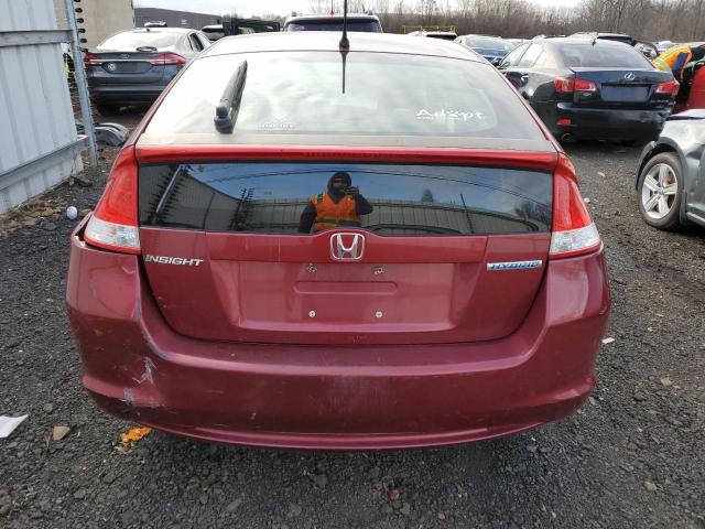 JHMZE2H72AS030613 - 2010 HONDA INSIGHT EX MAROON photo 6