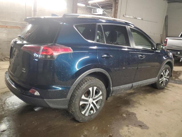 JTMBFREV8JJ221423 - 2018 TOYOTA RAV4 LE BLUE photo 3