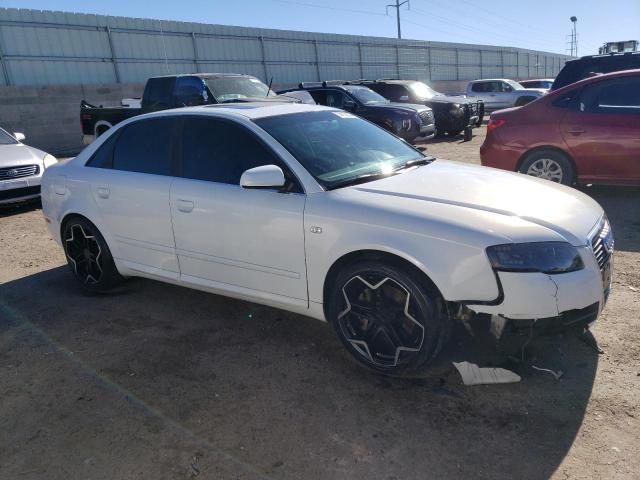 WAUAF78E28A135446 - 2008 AUDI A4 2.0T WHITE photo 4