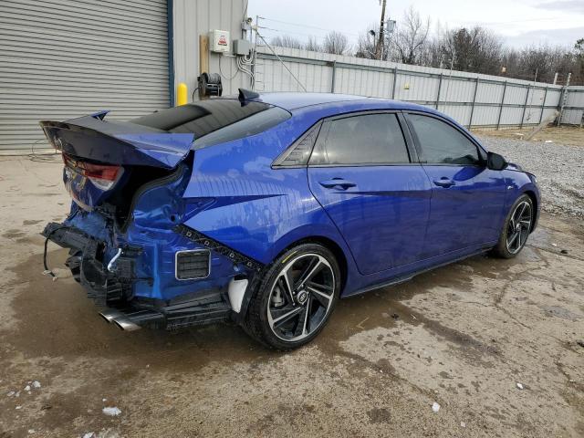 KMHLR4AF6PU498782 - 2023 HYUNDAI ELANTRA N LINE BLUE photo 3