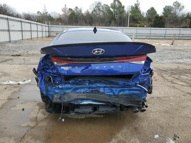 KMHLR4AF6PU498782 - 2023 HYUNDAI ELANTRA N LINE BLUE photo 6