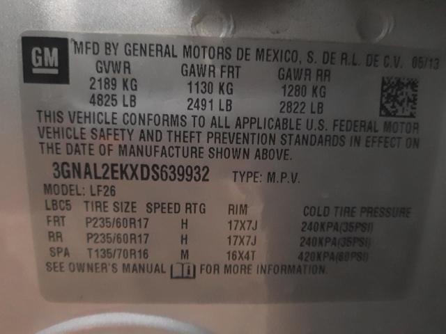 3GNAL2EKXDS639932 - 2013 CHEVROLET CAPTIVA LS 银色 照片 13