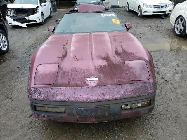 1G1YY23P5P5108393 - 1993 CHEVROLET CORVETTE BURGUNDY photo 5