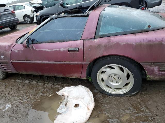 1G1YY23P5P5108393 - 1993 CHEVROLET CORVETTE BURGUNDY photo 7