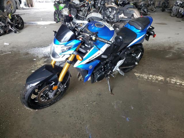 JS1GR7NA6F2101646 - 2015 SUZUKI GSX-S750 BLUE photo 2