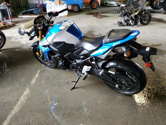 JS1GR7NA6F2101646 - 2015 SUZUKI GSX-S750 BLUE photo 3