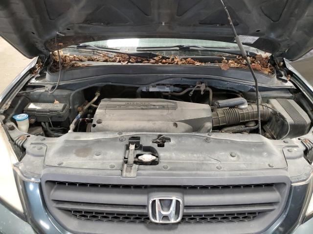 2HKYF18653H591711 - 2003 HONDA PILOT EXL BLUE photo 11