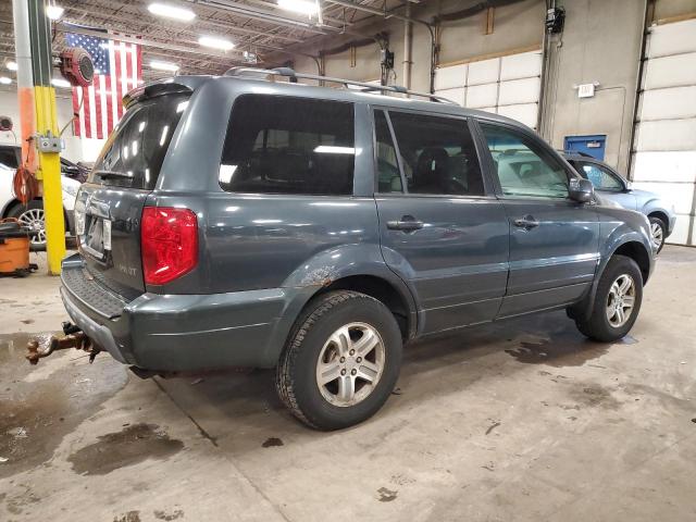 2HKYF18653H591711 - 2003 HONDA PILOT EXL BLUE photo 3