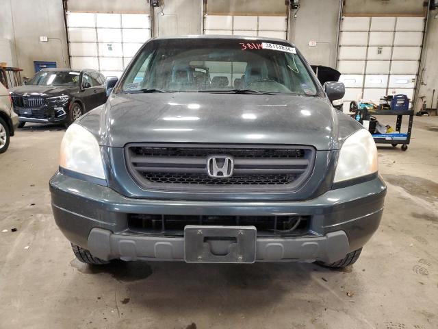 2HKYF18653H591711 - 2003 HONDA PILOT EXL BLUE photo 5