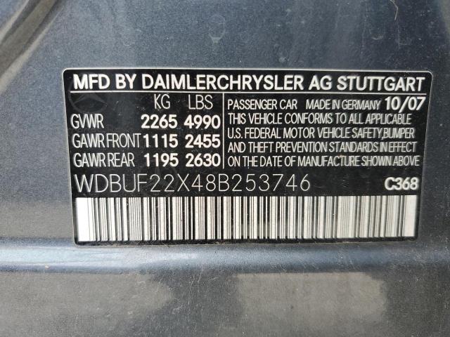 WDBUF22X48B253746 - 2008 MERCEDES-BENZ E 320 CDI GRAY photo 13