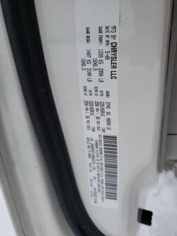 2A8HR54P18R803374 - 2008 CHRYSLER TOWN & COU TOURING თეთრი ფოტო 13