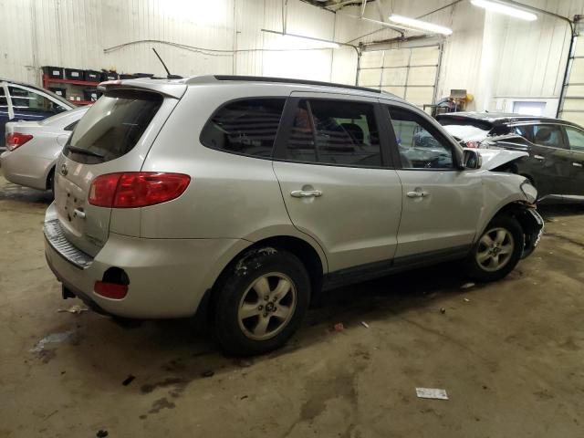 5NMSH73E18H219109 - 2008 HYUNDAI SANTA FE SE SILVER photo 3