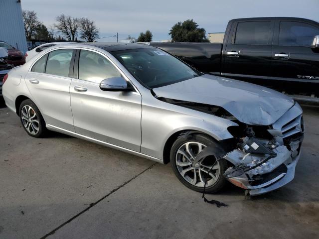 55SWF4JB3FU061738 - 2015 MERCEDES-BENZ C 300 SILVER photo 4