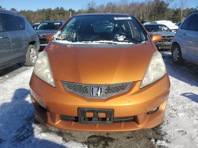 JHMGE8H43AS011049 - 2010 HONDA FIT SPORT ORANGE photo 5