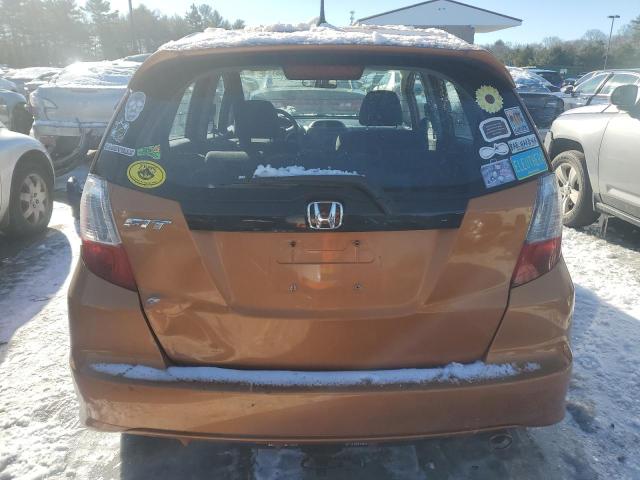 JHMGE8H43AS011049 - 2010 HONDA FIT SPORT ORANGE photo 6