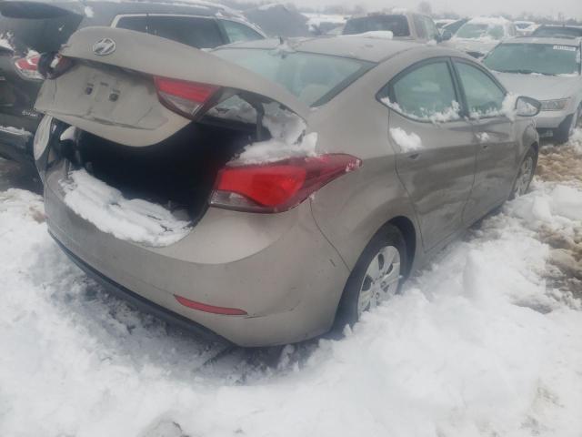 5NPDH4AE3GH753823 - 2016 HYUNDAI ELANTRA SE TAN photo 3