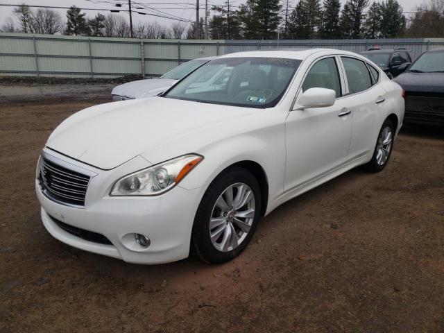 JN1AY1AR3BM570296 - 2011 INFINITI M56 X WHITE photo 2