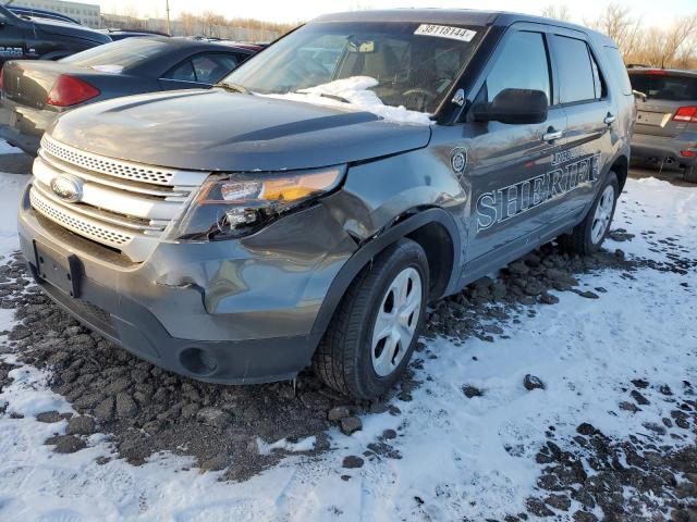 1FM5K8AR8EGA76135 - 2014 FORD EXPLORER POLICE INTERCEPTOR GRAY photo 1