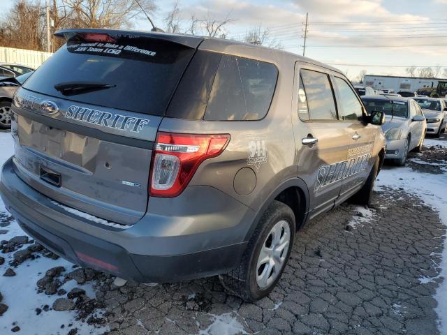 1FM5K8AR8EGA76135 - 2014 FORD EXPLORER POLICE INTERCEPTOR GRAY photo 3