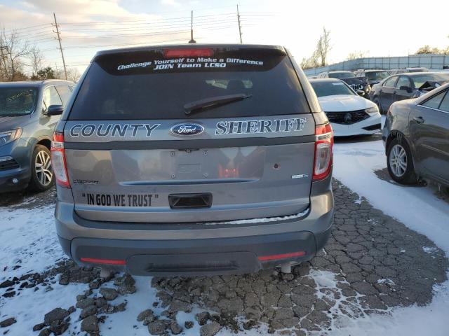 1FM5K8AR8EGA76135 - 2014 FORD EXPLORER POLICE INTERCEPTOR Grau Foto 6