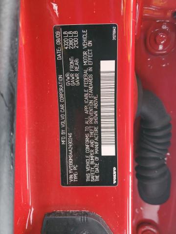 YV1390MS4A2490246 - 2010 VOLVO S40 2.4I RED photo 12