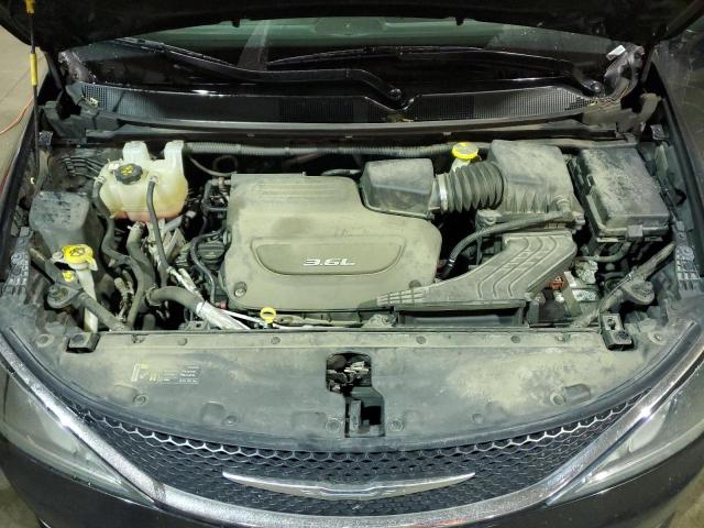 2C4RC1BG2HR545035 - 2017 CHRYSLER PACIFICA TOURING L BLACK photo 12