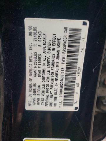 19UUA86209A001163 - 2009 ACURA TL BLACK photo 13