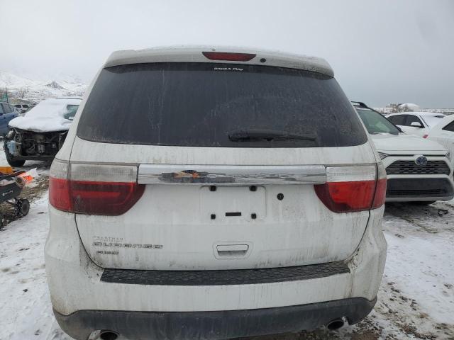 1C4SDJFT1DC658046 - 2013 DODGE DURANGO SSV WHITE photo 6