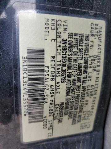 3N1BC13EX9L355726 - 2009 NISSAN VERSA S BLACK photo 13