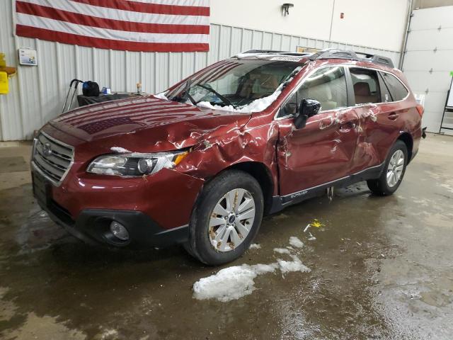 4S4BSAHC2H3309272 - 2017 SUBARU OUTBACK 2.5I PREMIUM RED photo 1