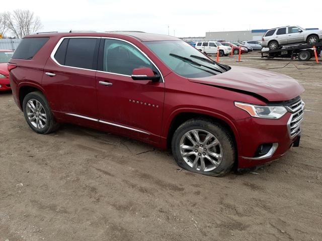 1GNEVJKW9KJ262490 - 2019 CHEVROLET TRAVERSE HIGH COUNTRY BURGUNDY photo 4