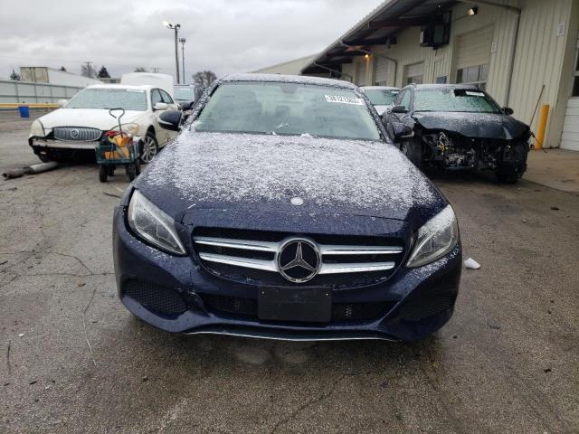 55SWF4KB3FU064797 - 2015 MERCEDES-BENZ C 300 4MATIC BLUE photo 5