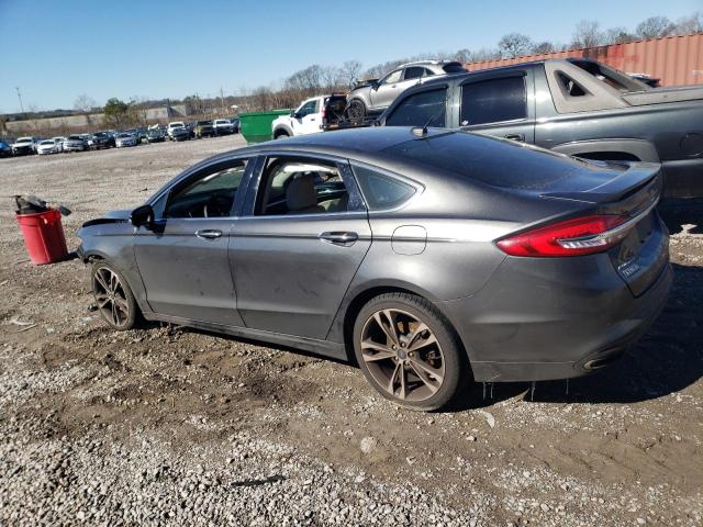 3FA6P0K99HR174846 - 2017 FORD FUSION TITANIUM GRAY photo 2