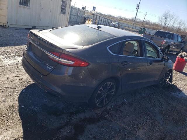 3FA6P0K99HR174846 - 2017 FORD FUSION TITANIUM GRAY photo 3