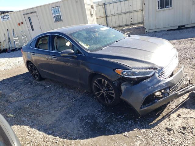 3FA6P0K99HR174846 - 2017 FORD FUSION TITANIUM GRAY photo 4