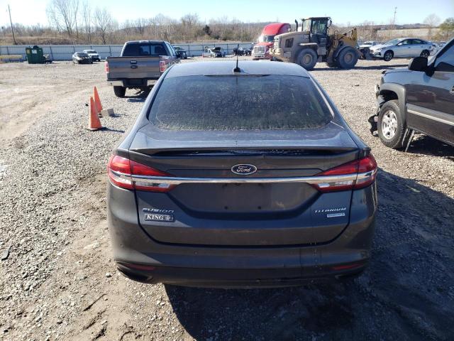 3FA6P0K99HR174846 - 2017 FORD FUSION TITANIUM GRAY photo 6