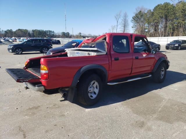 5TEGN92N44Z387803 - 2004 TOYOTA TACOMA DOUBLE CAB PRERUNNER RED photo 3
