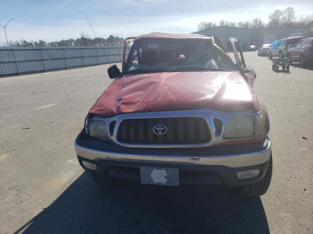 5TEGN92N44Z387803 - 2004 TOYOTA TACOMA DOUBLE CAB PRERUNNER RED photo 5